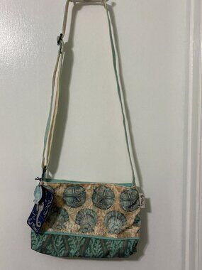 NWT Paul Brent Coastal Life Seaside Cotton Beach Shoulder Bag